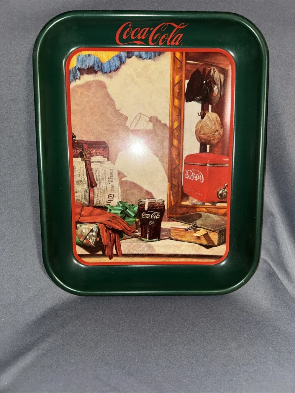 VTG/ 1993 Coca-Cola Reflections In The Mirror Thick Gauge Metal Tray